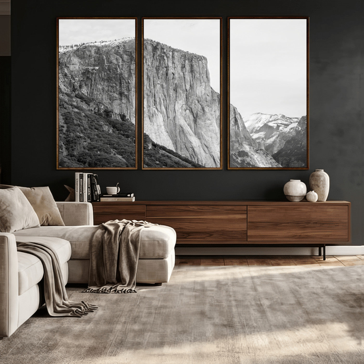 39393420-MGV-CV-36X24 - El Capitan Yosemite Mountain Wall Art – Yosemite Cliff Canvas Print, Rugged Terrain and Timeless Wilderness Decor for Office, Living Room or Cabin