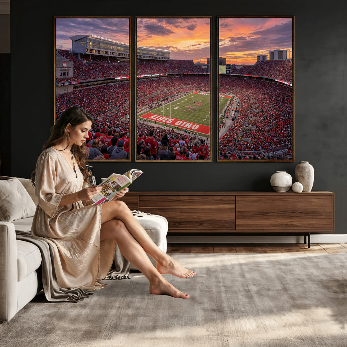 95137596-MGV-CV-36X24 - Stadium Wall Art Canvas Print