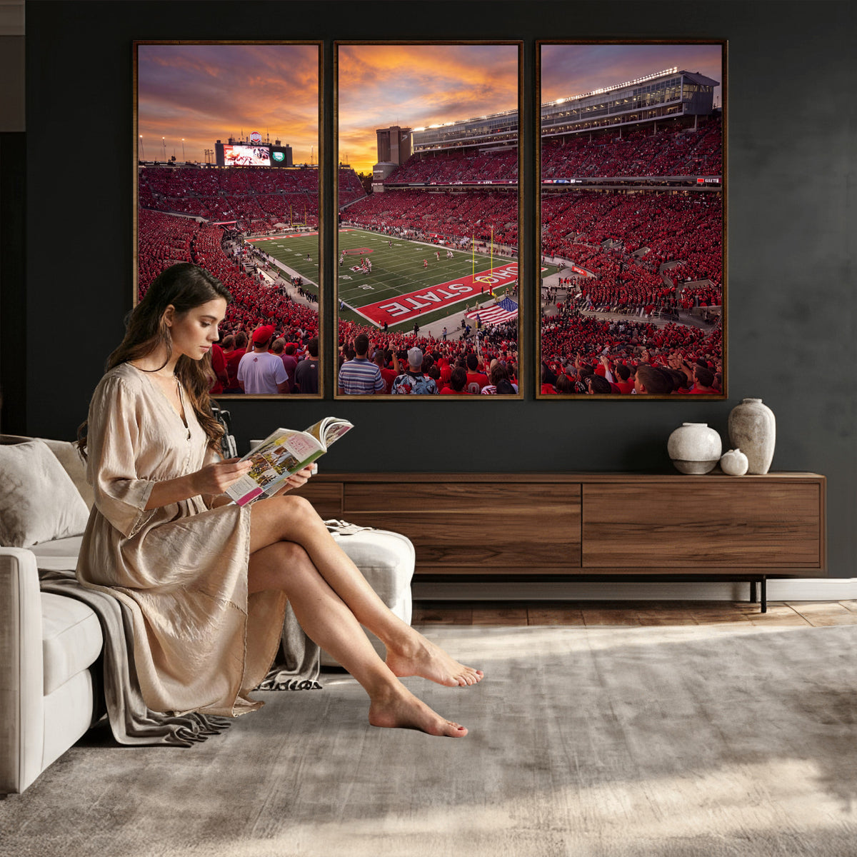 36125328-MGV-CV-36X24 - Stadium Wall Art Canvas Print