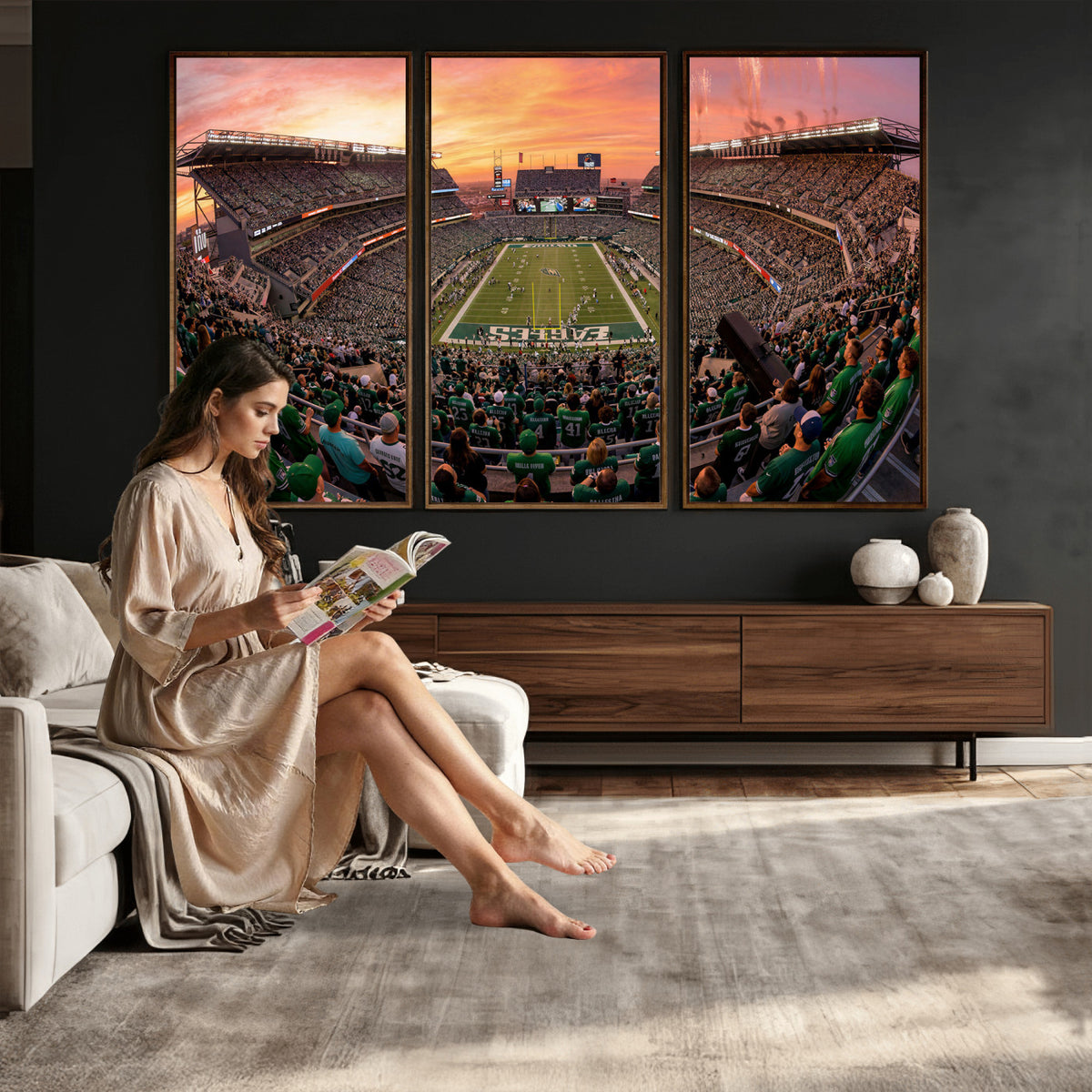 24458374-MGV-CV-36X24 - Stadium Wall Art Canvas Print