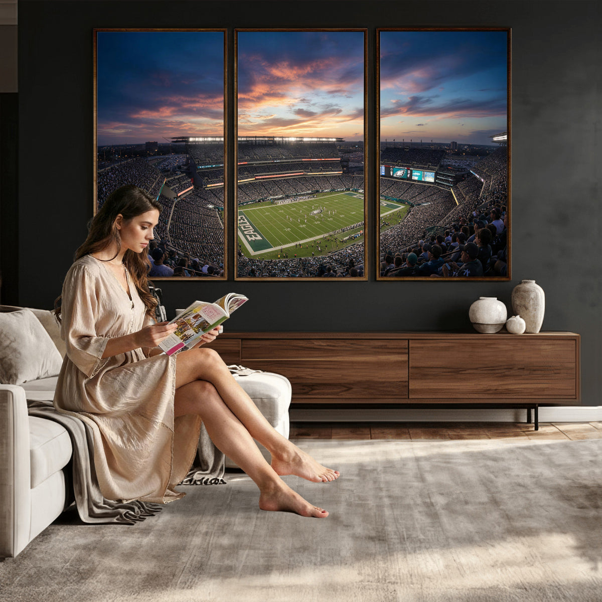 59208973-MGV-CV-36X24 - Stadium Wall Art Canvas Print