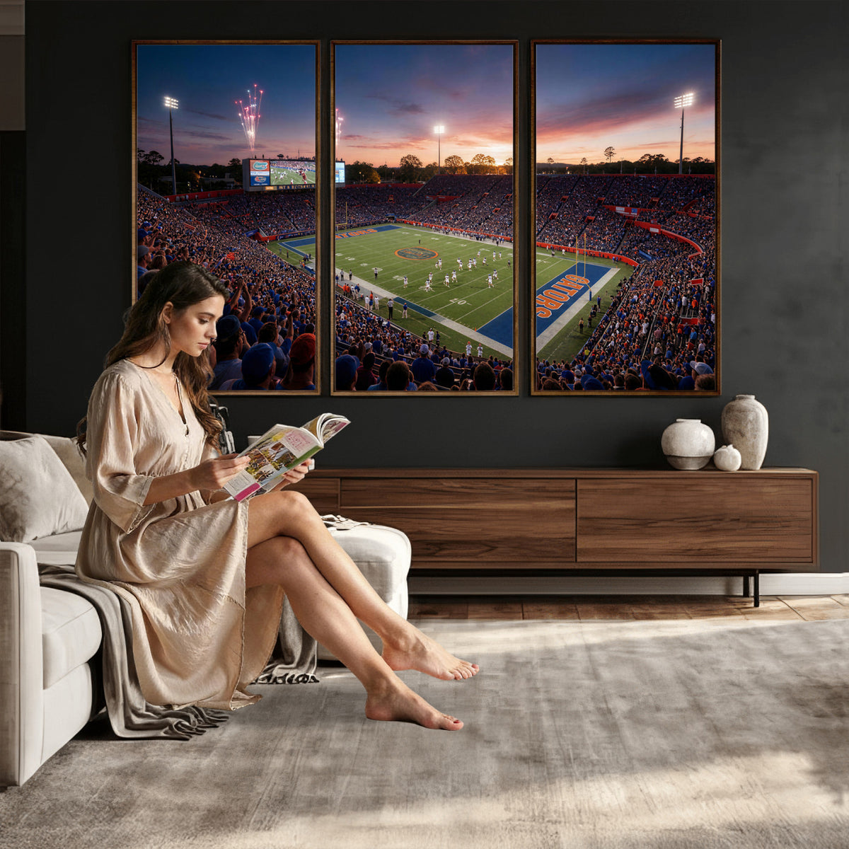 42817292-MGV-CV-36X24 - Stadium Wall Art Canvas Print