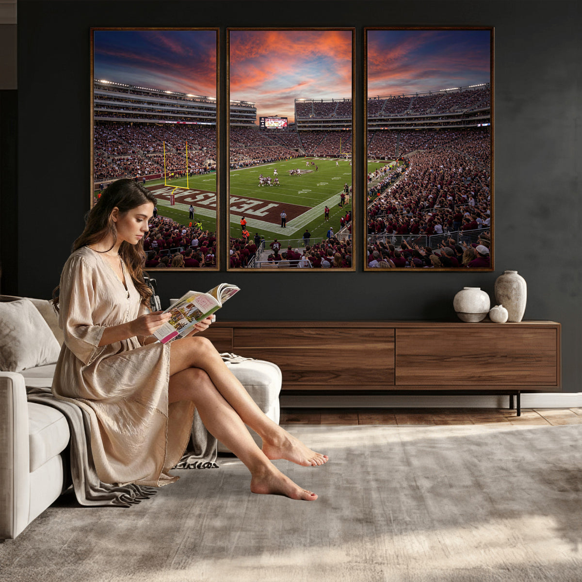 44328991-MGV-CV-36X24 - Stadium Wall Art Canvas Print