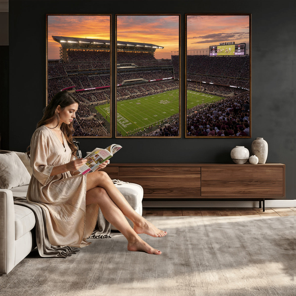 77401853-MGV-CV-36X24 - Stadium Wall Art Canvas Print