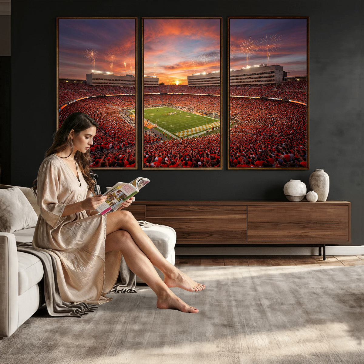 66964685-MGV-CV-36X24 - Stadium Wall Art Canvas Print