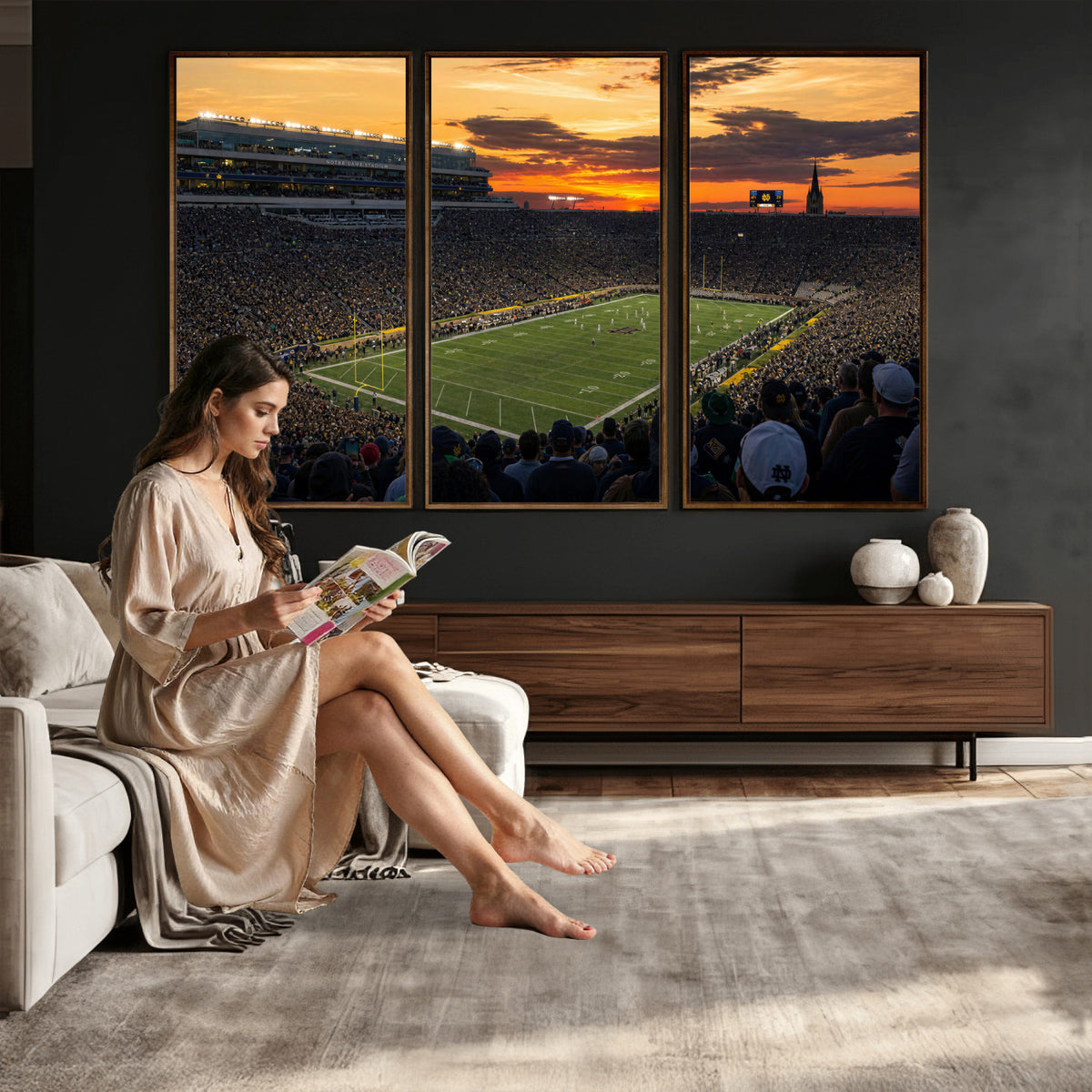73585402-MGV-CV-36X24 - Stadium Wall Art Canvas Print