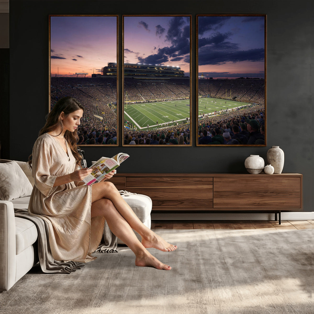 48837941-MGV-CV-36X24 - Stadium Wall Art Canvas Print