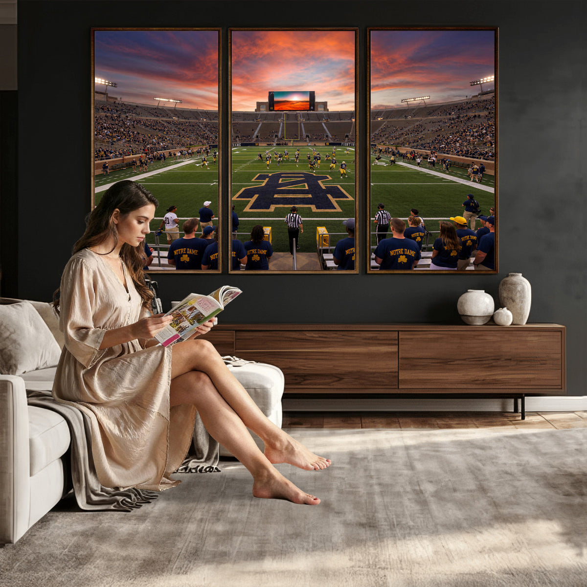 75411323-MGV-CV-36X24 - Stadium Wall Art Canvas Print