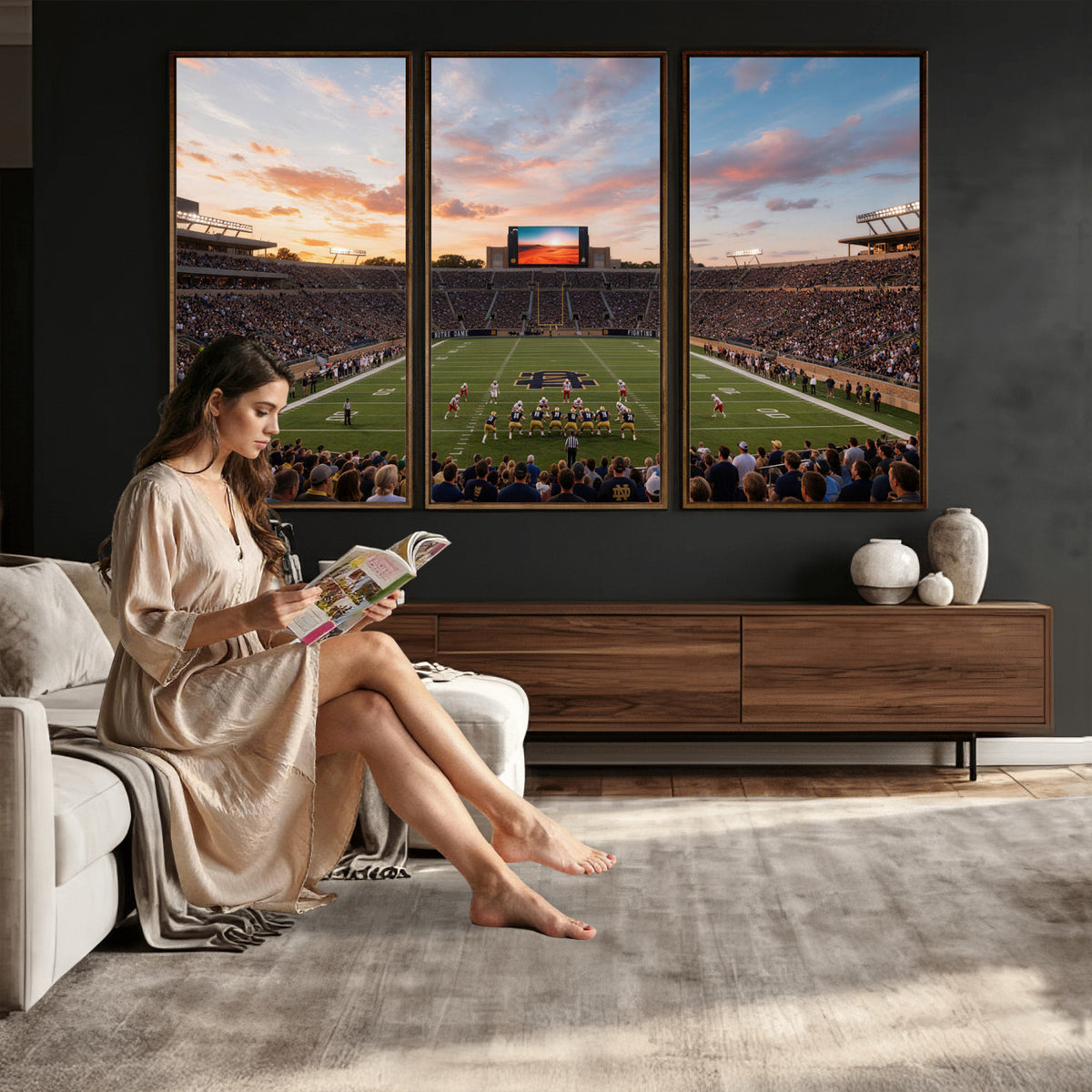 54464530-MGV-CV-36X24 - Stadium Wall Art Canvas Print