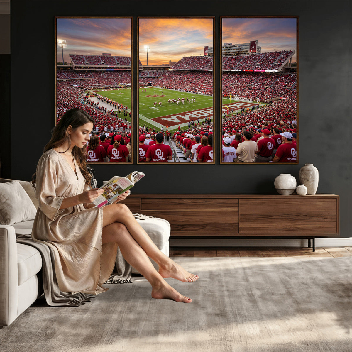 92718741-MGV-CV-36X24 - Stadium Wall Art Canvas Print