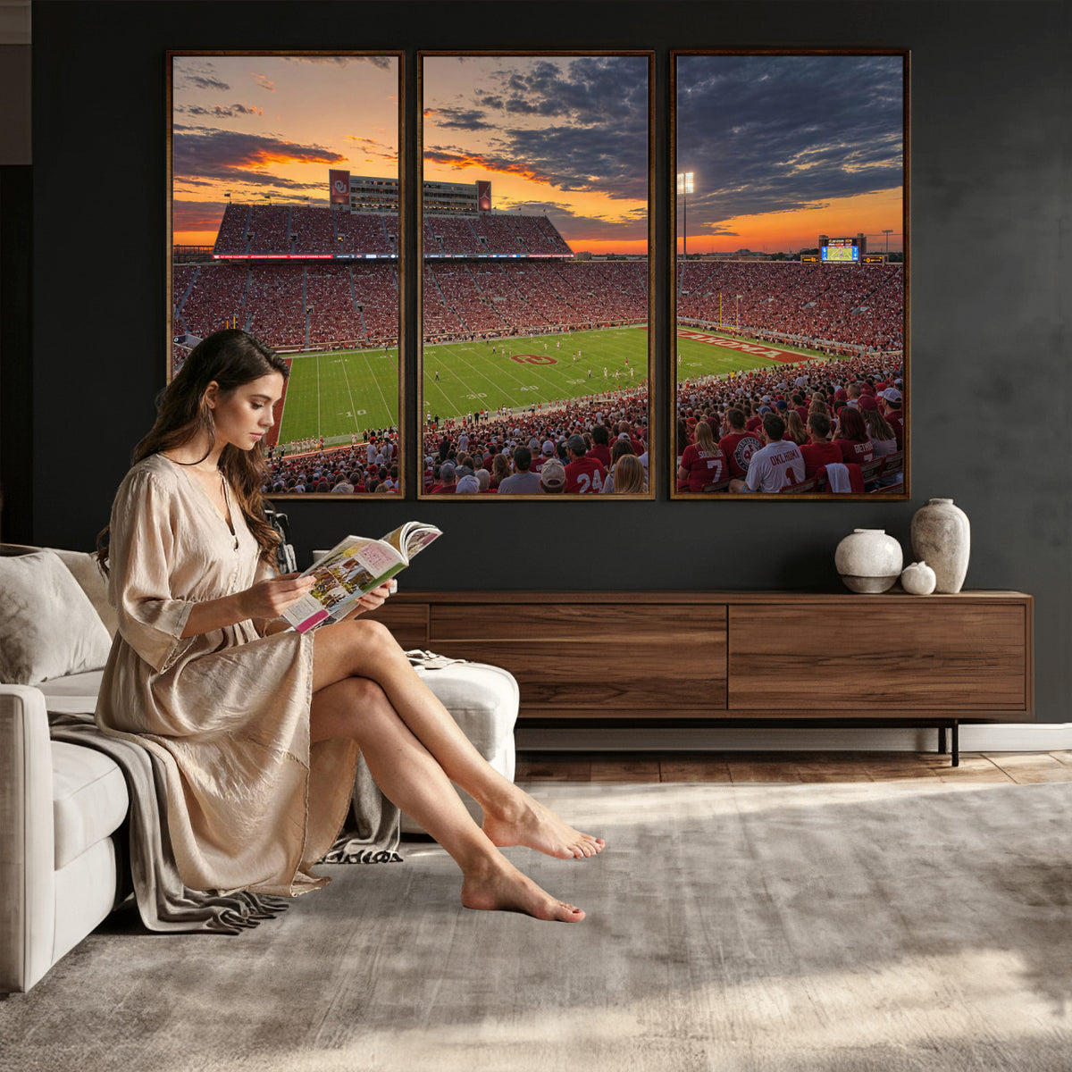 75444407-MGV-CV-36X24 - Stadium Wall Art Canvas Print