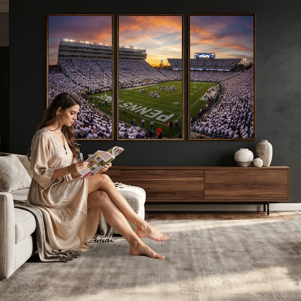 37485833-MGV-CV-36X24 - Stadium Wall Art Canvas Print
