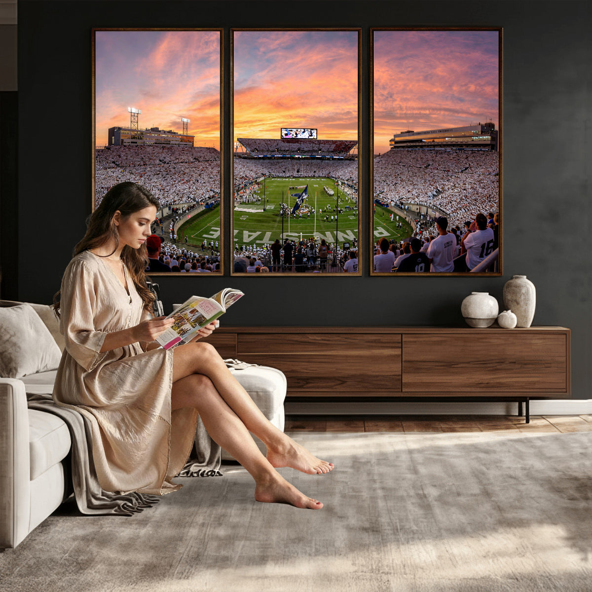 53161432-MGV-CV-36X24 - Stadium Wall Art Canvas Print