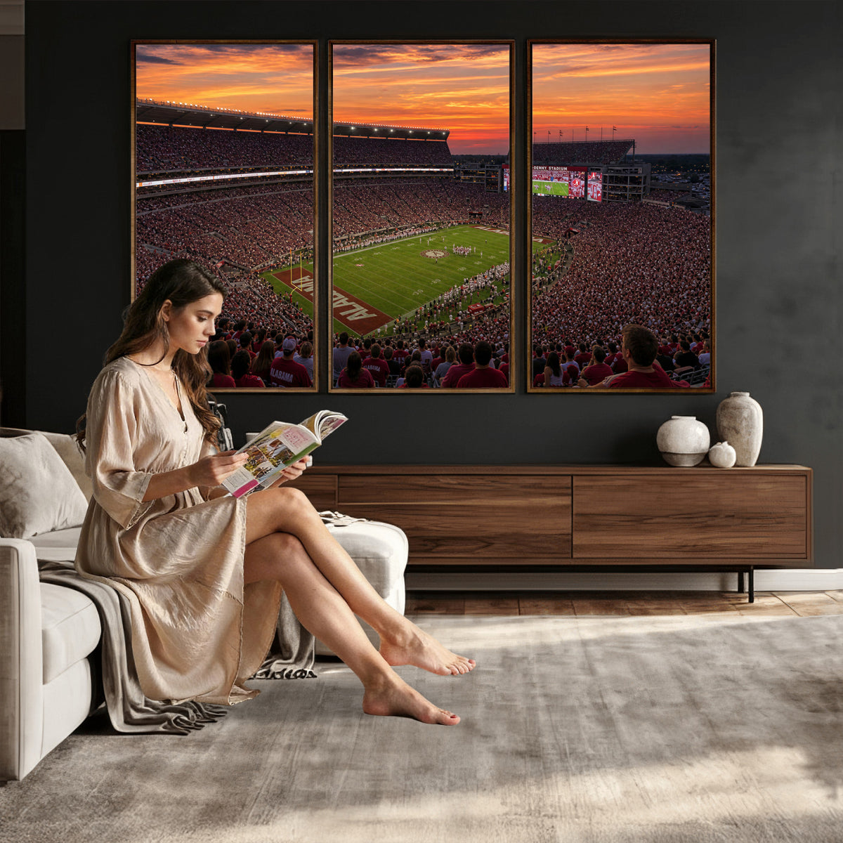 91782096-MGV-CV-36X24 - Stadium Wall Art Canvas Print