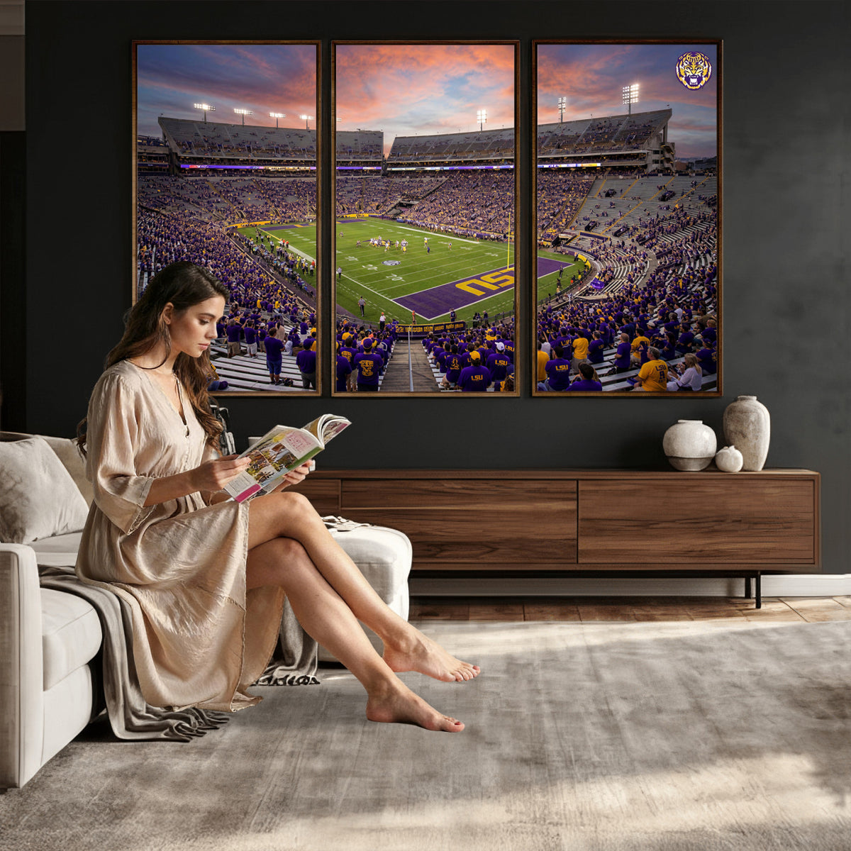 20281385-MGV-CV-36X24 - Stadium Wall Art Canvas Print
