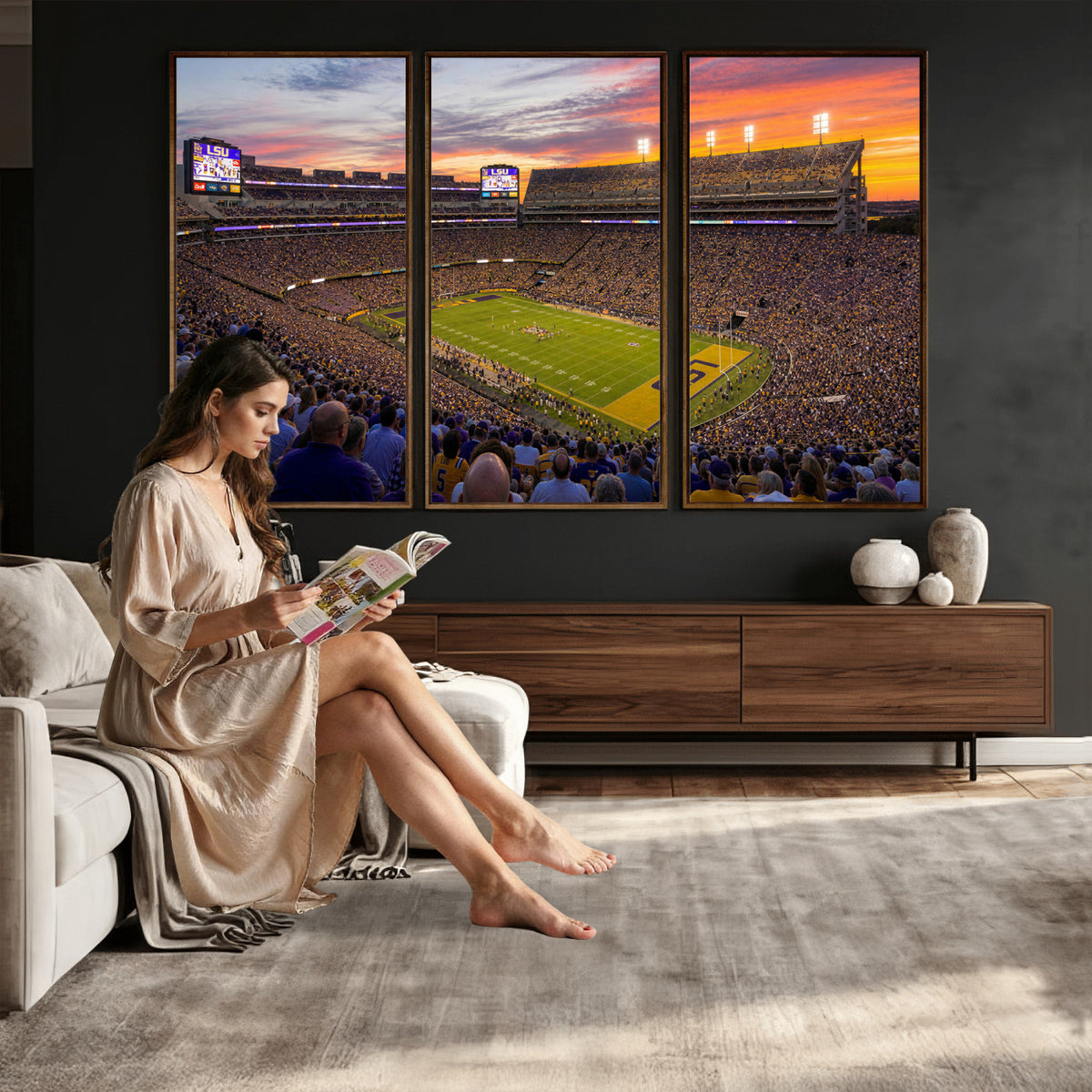 91303167-MGV-CV-36X24 - Stadium Wall Art Canvas Print