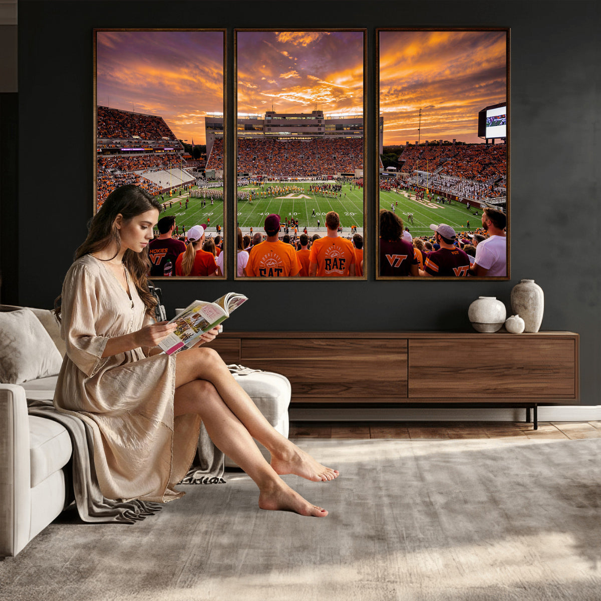 25873880-MGV-CV-36X24 - Stadium Wall Art Canvas Print