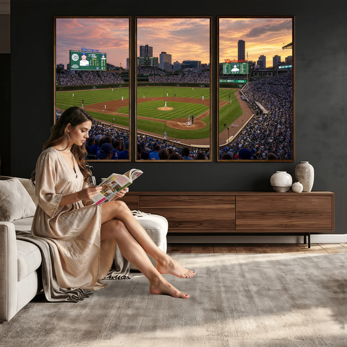 41641466-MGV-CV-36X24 - Stadium Wall Art Canvas Print