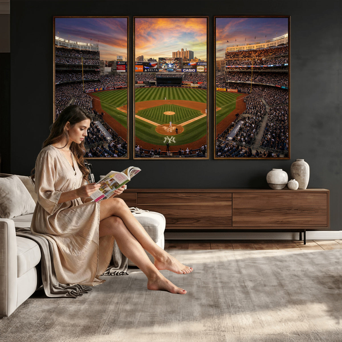 71157927-MGV-CV-36X24 - Stadium Wall Art Canvas Print