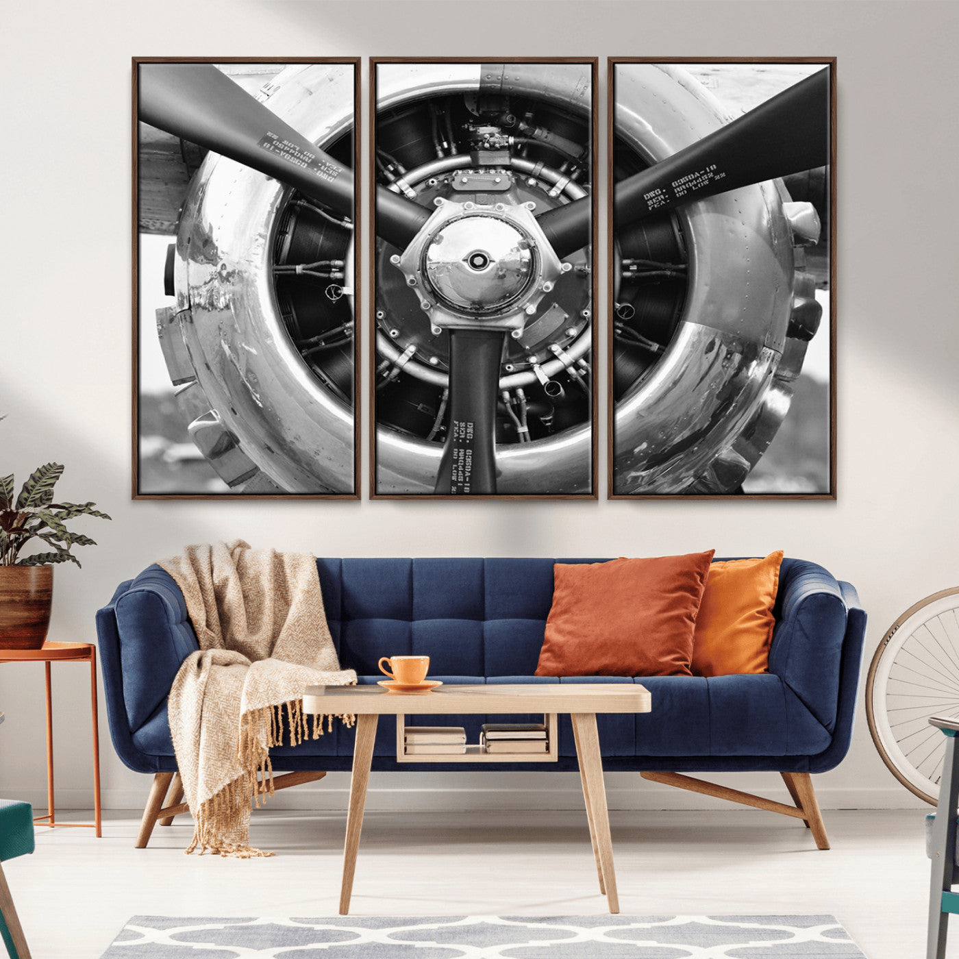 28132-MGV-CV-36X24-Vintage Airplane Wall Art Canvas Print