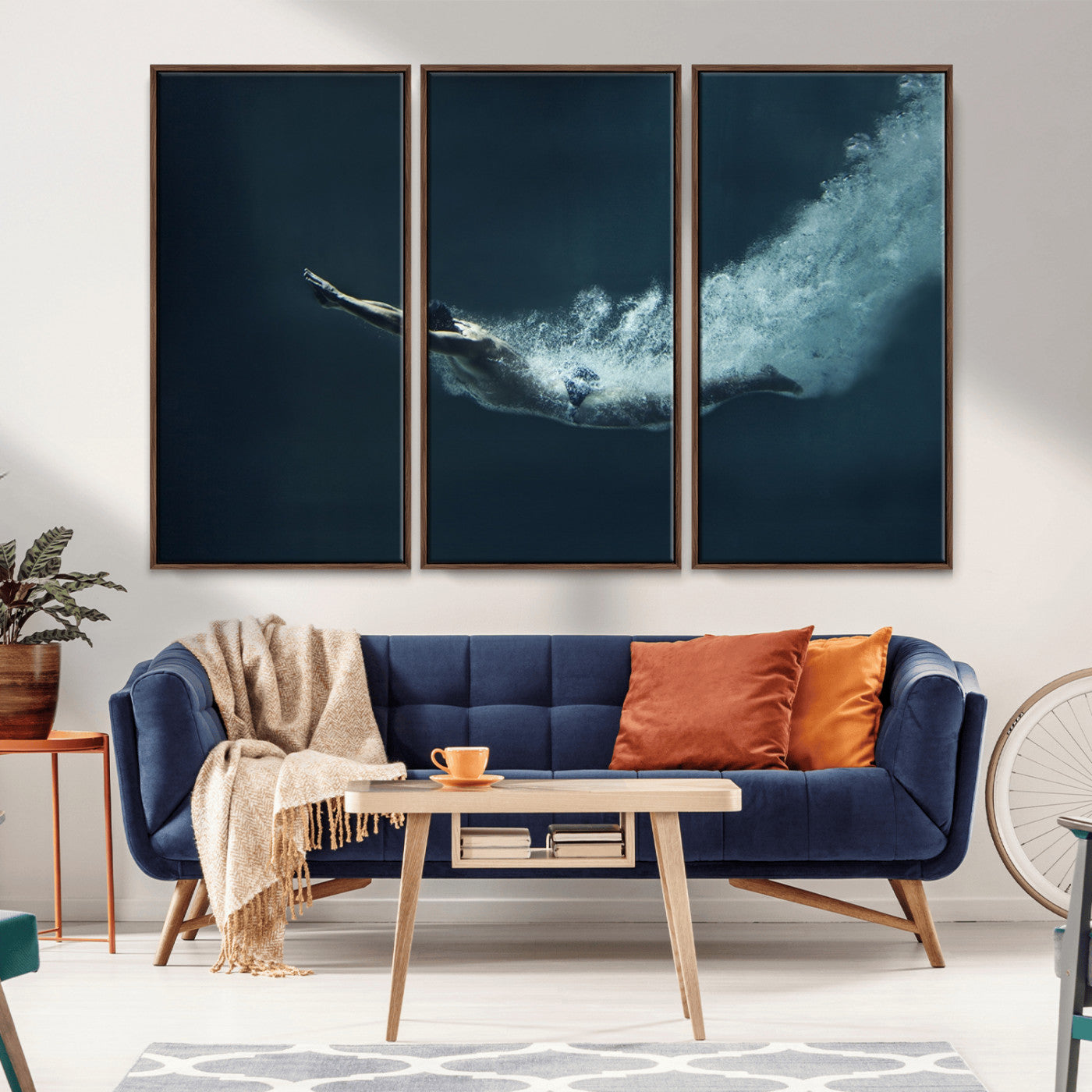48463-MGV-CV-36X24-Swimmer Wall Art Canvas Print