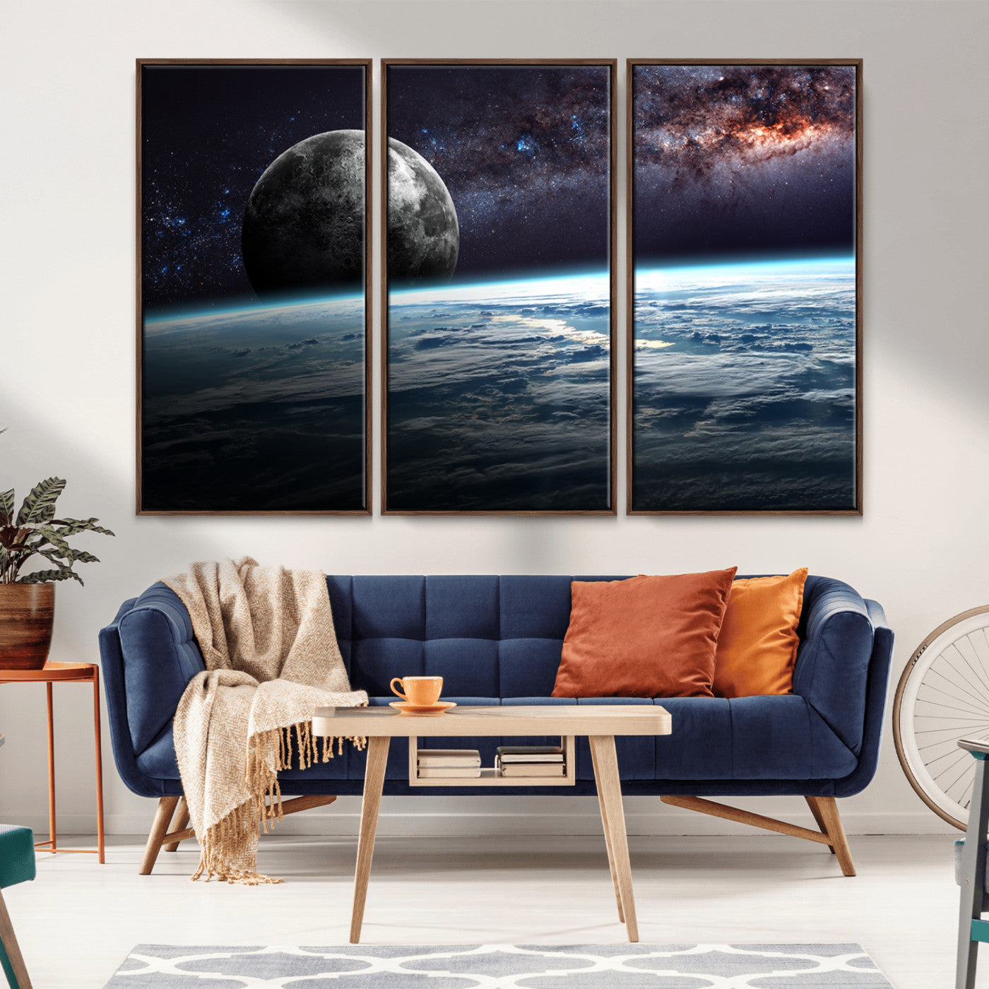 -Space and Planet Canvas Print