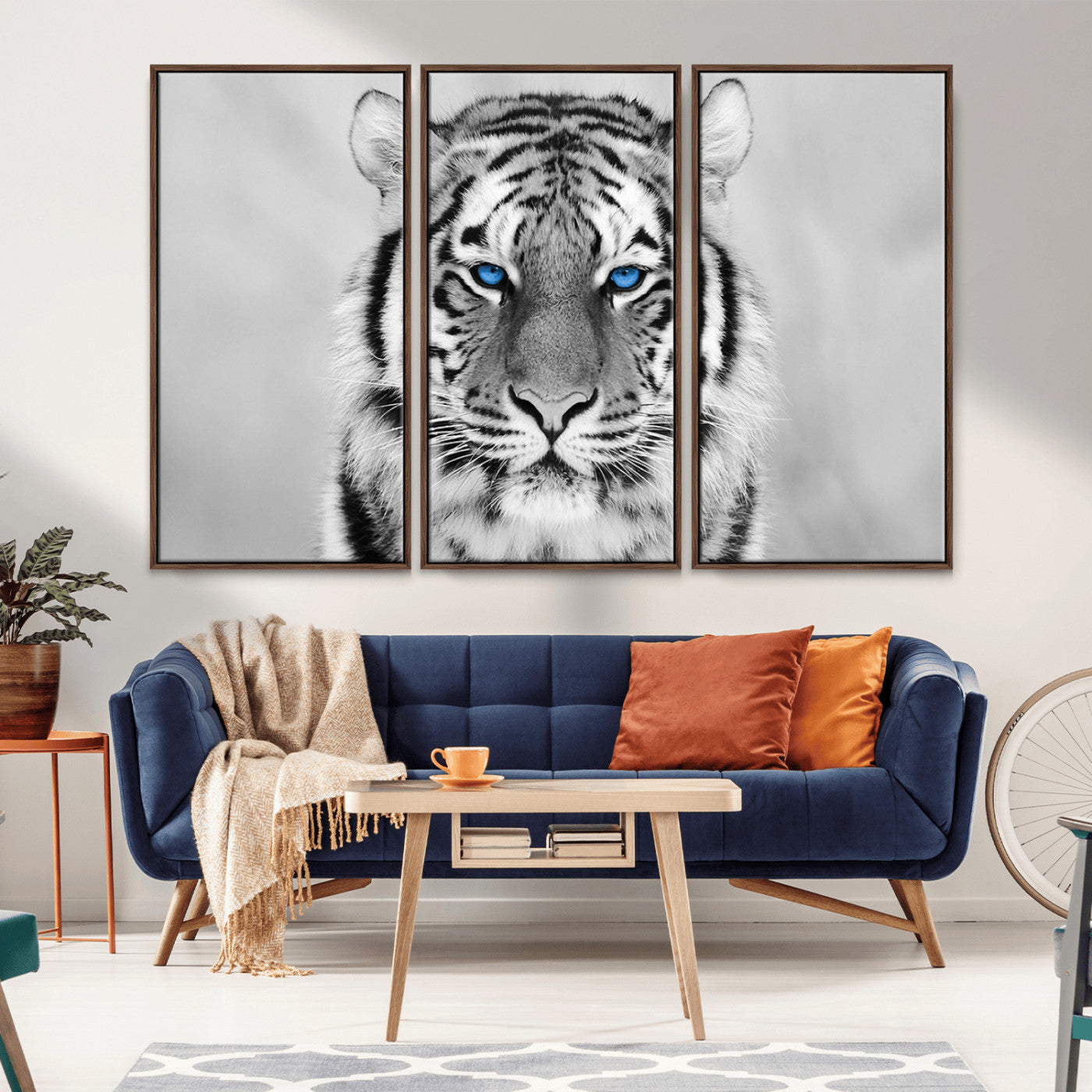 -Tiger Canvas Artwork Wall Art Print