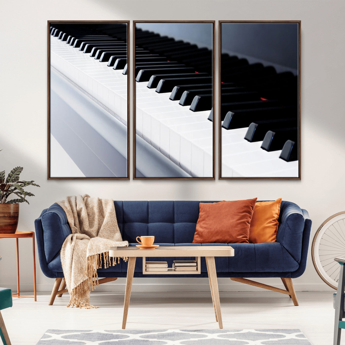 -Piano Artwork Canvas Wall Art Print