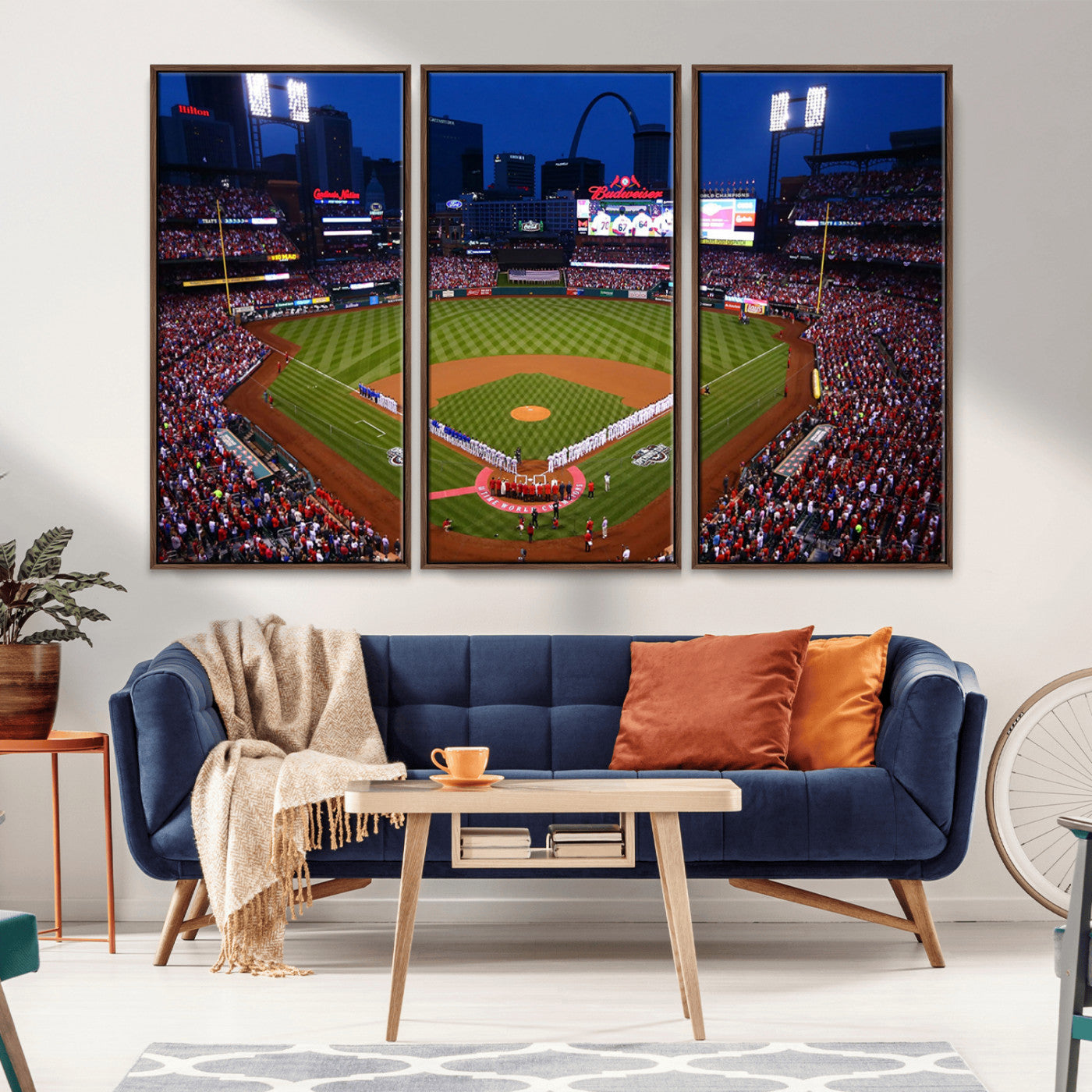 -St. Louis Cardinals Baseball Team Print - Busch Stadium Wall Art Canvas Print