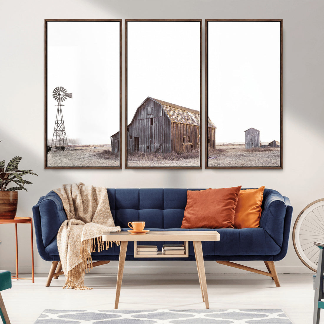Farm Prints, Set of 6 Farmhouse Wall Art, Country House Decor