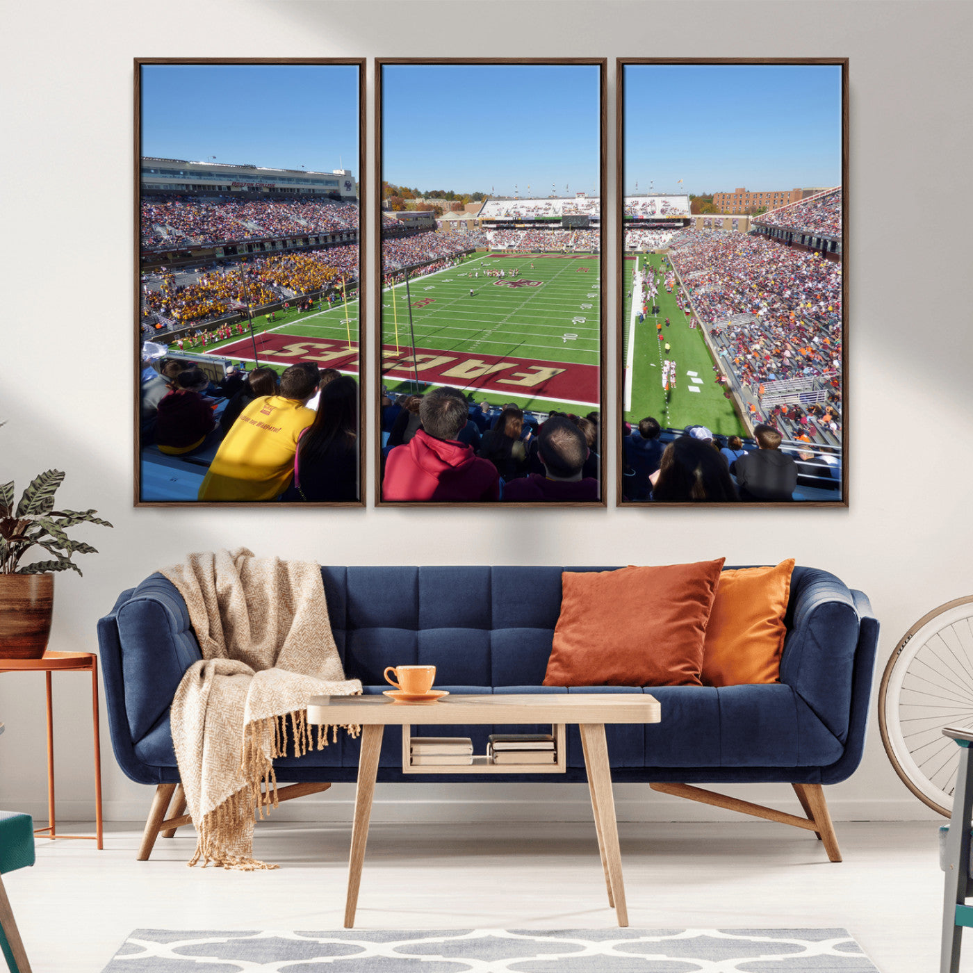 78117-MGV-CV-36X24-Boston College Eagles Football Team Print - Boston Alumni Stadium Wall Art Canvas Print