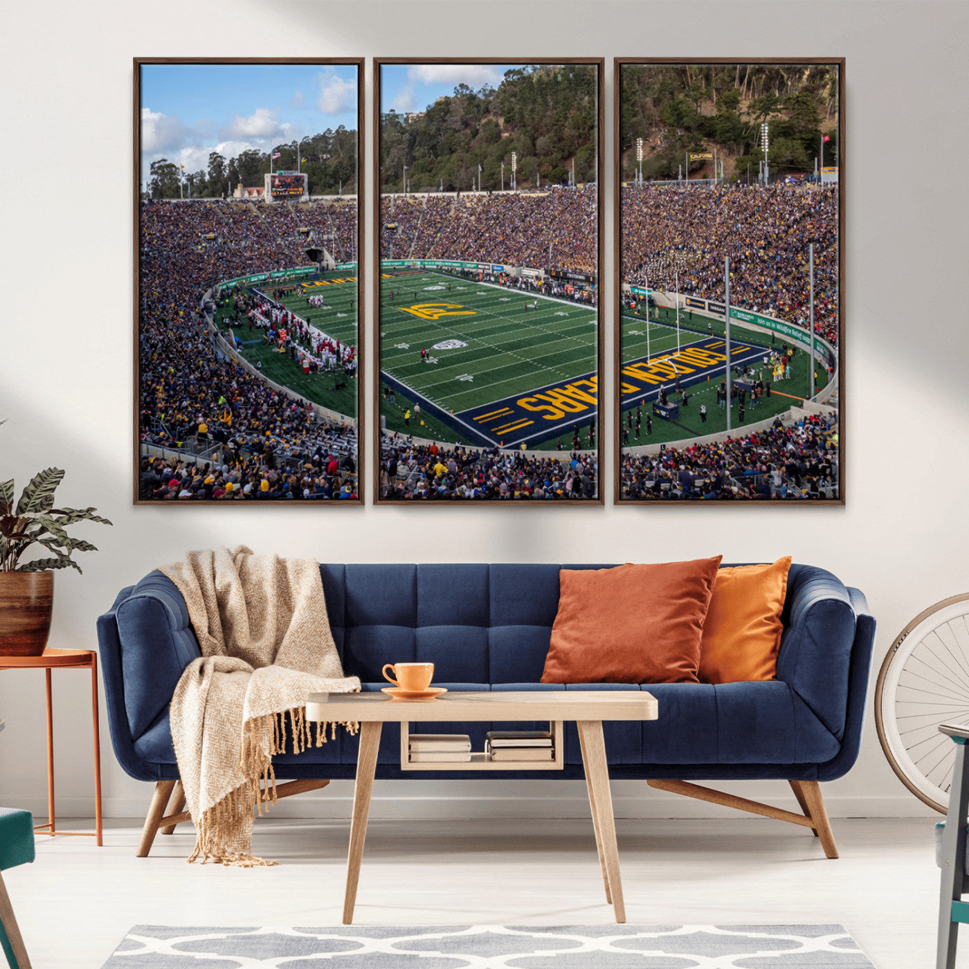 -University of California Golden Bears Football Team Print - Berkeley California Memorial Stadium Art