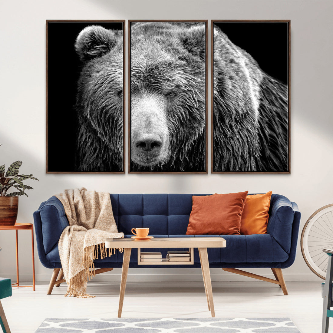 399 Grizzly Bear Canvas Print, Ready to Hang Wall Art