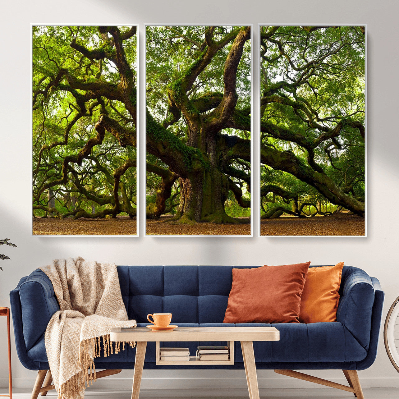 29407-MGV-CV-36X24 - Angel Oak Tree Wall Art Canvas Print | Large Forest Tree Nature Photography Print on Canvas