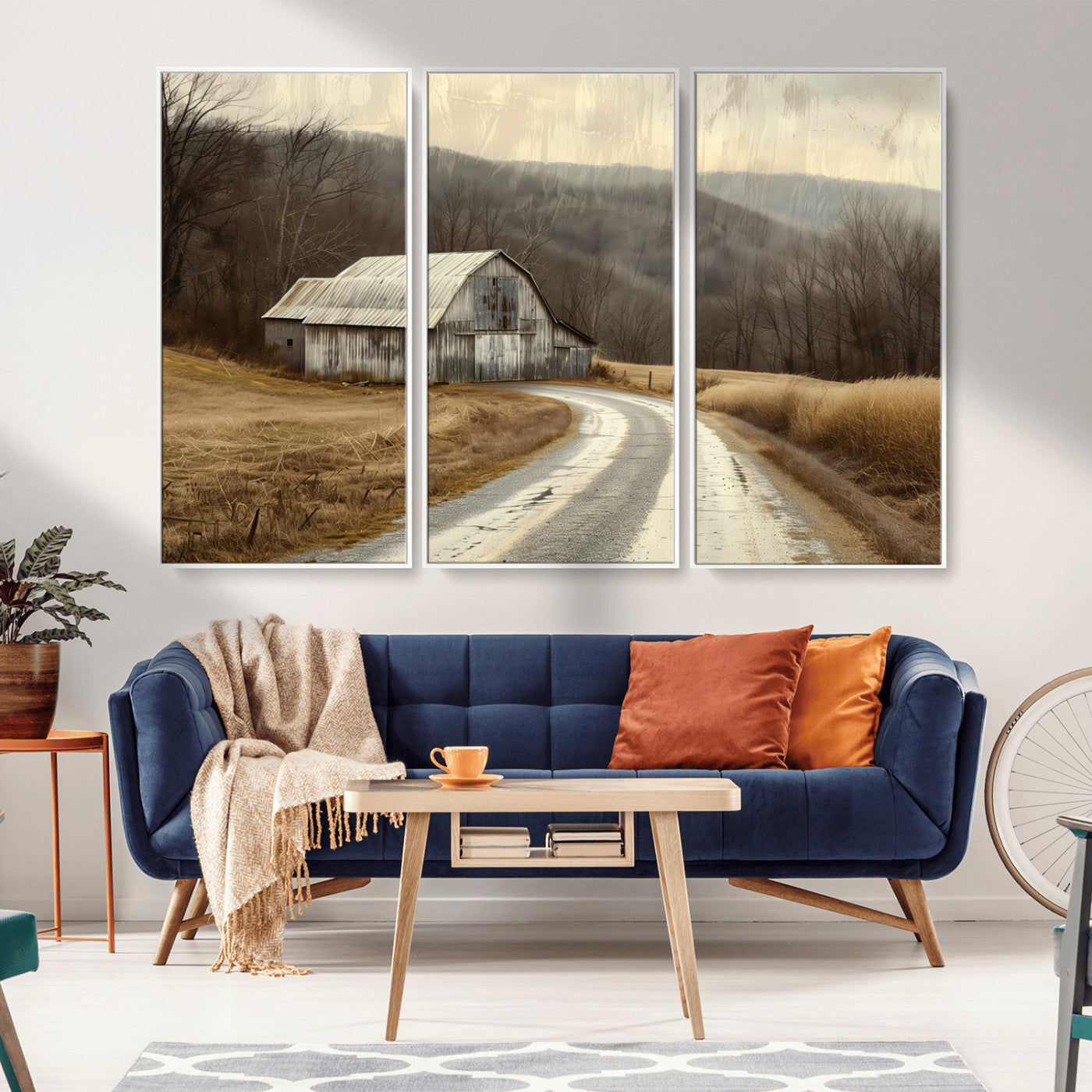 10376-MGV-CV-36X24-Vintage Barn for Farmhouse Wall Decor Canvas Print