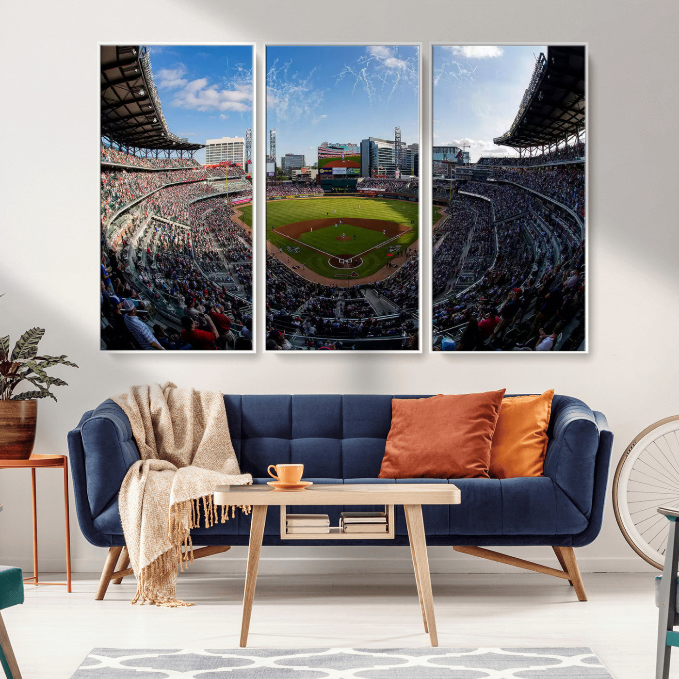 78608-MGV-CV-36X24-Truist Park Stadium Canvas Wall Art - Atlanta Braves Game Day Exclusive Decor