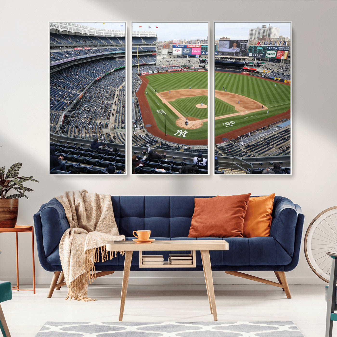 -New York Yankees Baseball Team Print - Yankee Stadium Wall Art Canvas Print