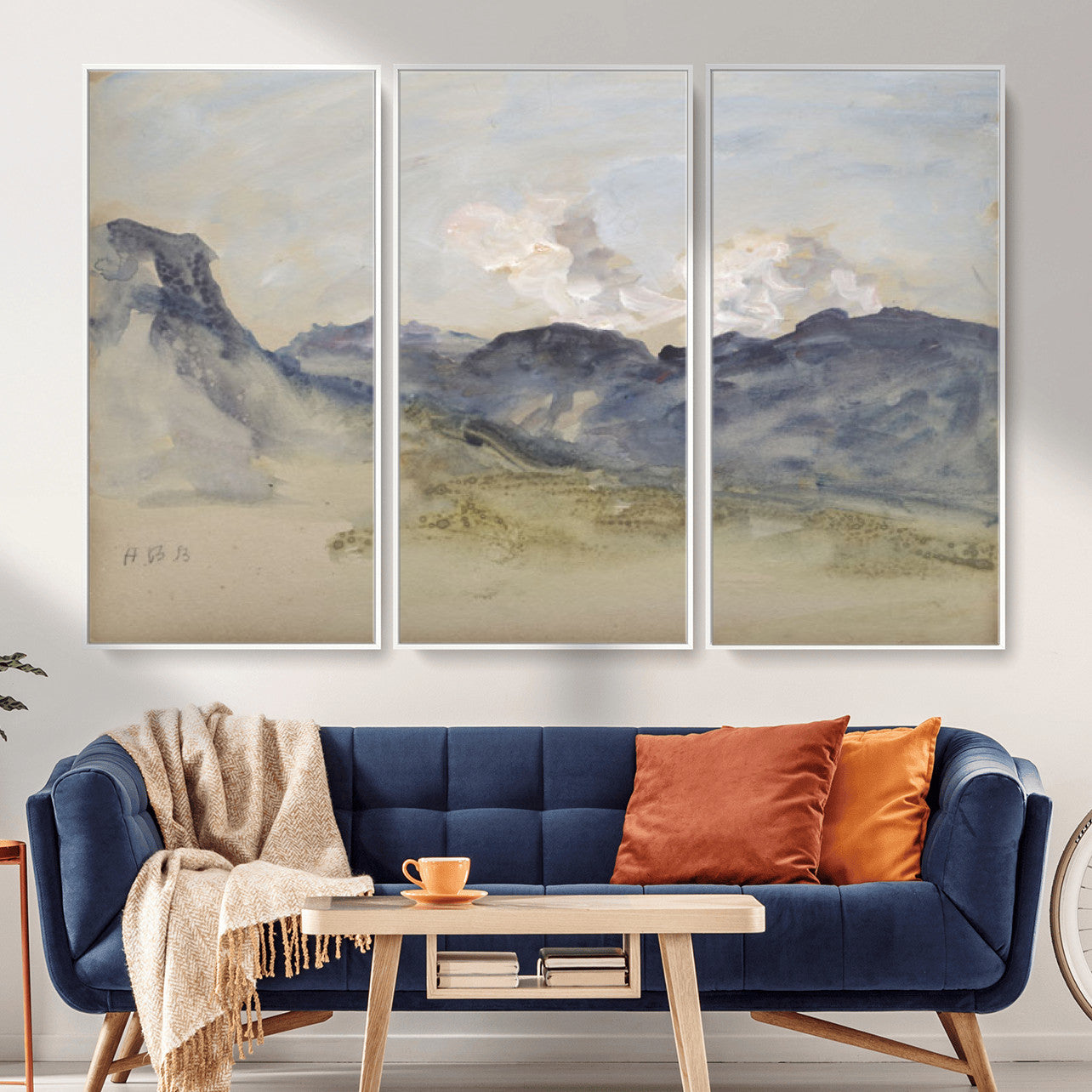 14644686-MGV-CV-36X24 - Alps Hercules Brabazon Brabazon Abstract Wall Art Canvas Print for Modern Home Decor