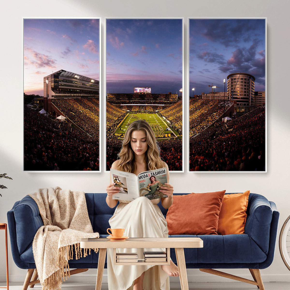 49683861-MGV-CV-36X24 - Stadium Wall Art Canvas Print