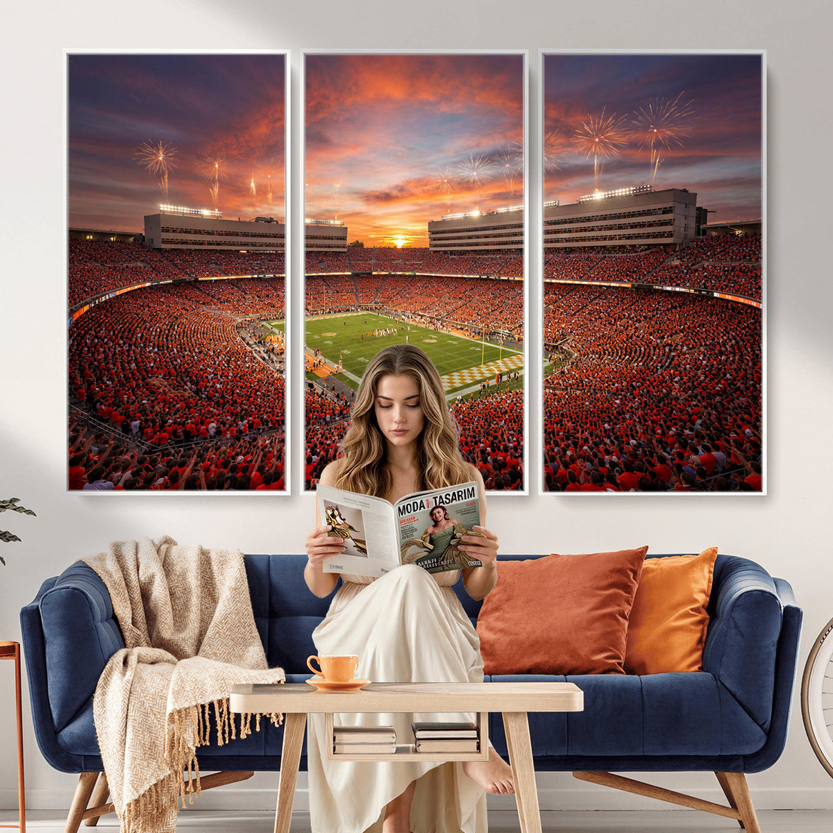 66964685-MGV-CV-36X24 - Stadium Wall Art Canvas Print