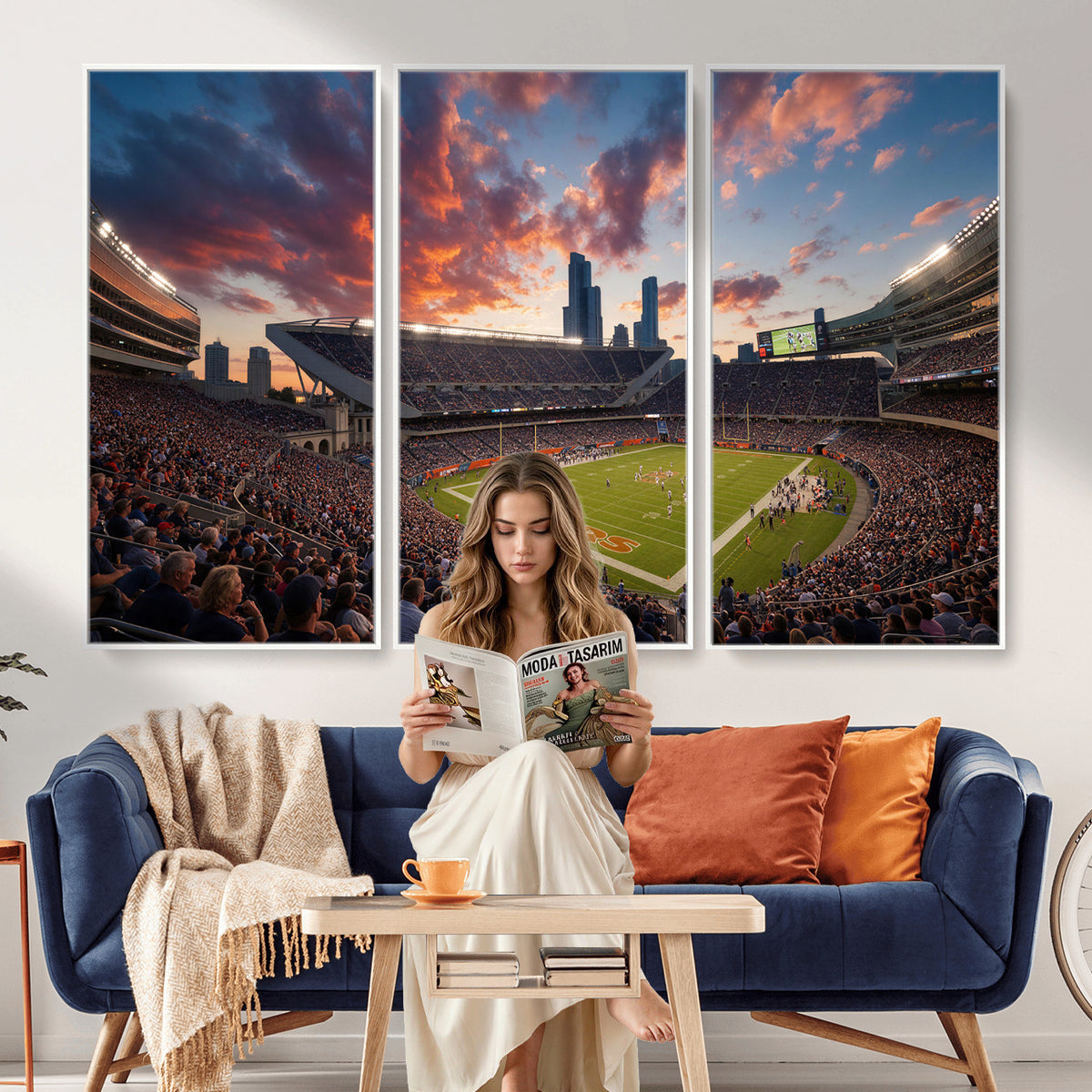 21104528-MGV-CV-36X24 - Stadium Wall Art Canvas Print