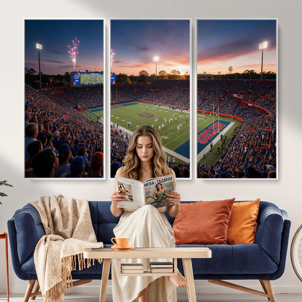 76151234-MGV-CV-36X24 - Stadium Wall Art Canvas Print