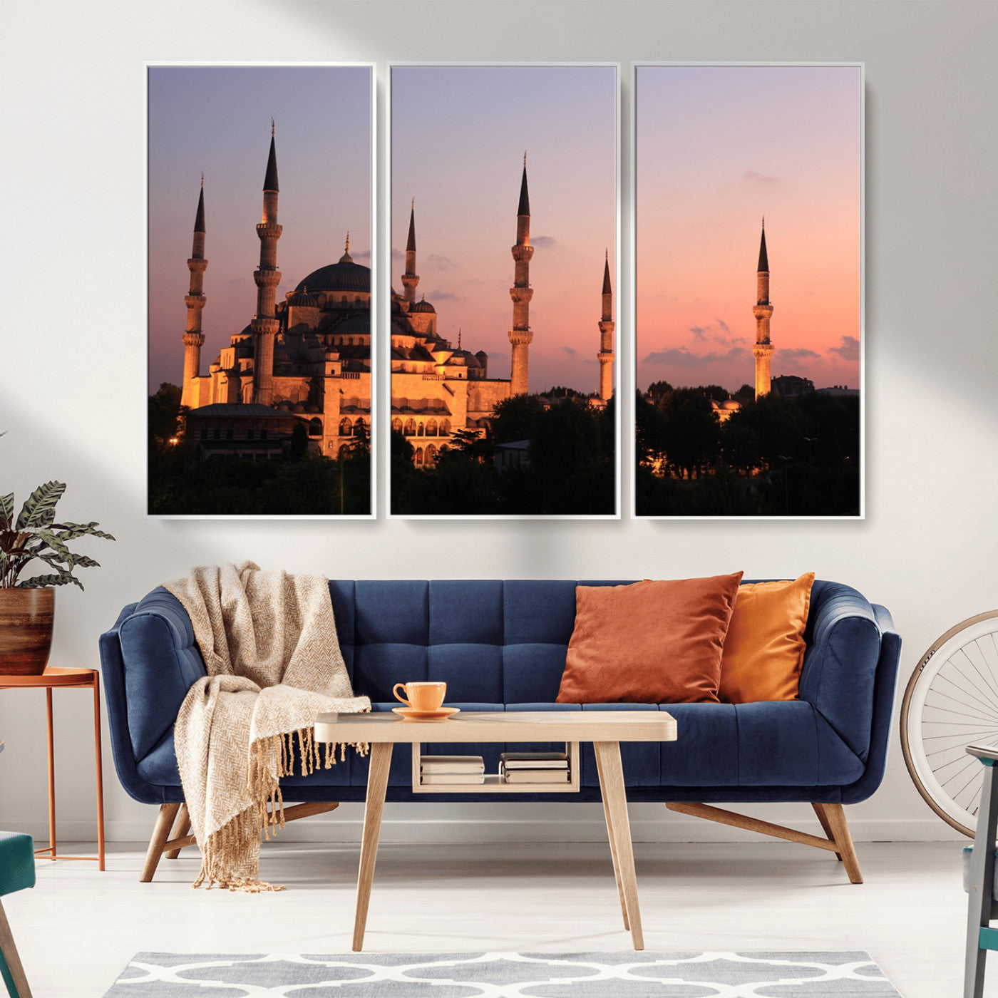 -Wall Art Turkey Istanbul Skyline Canvas Print
