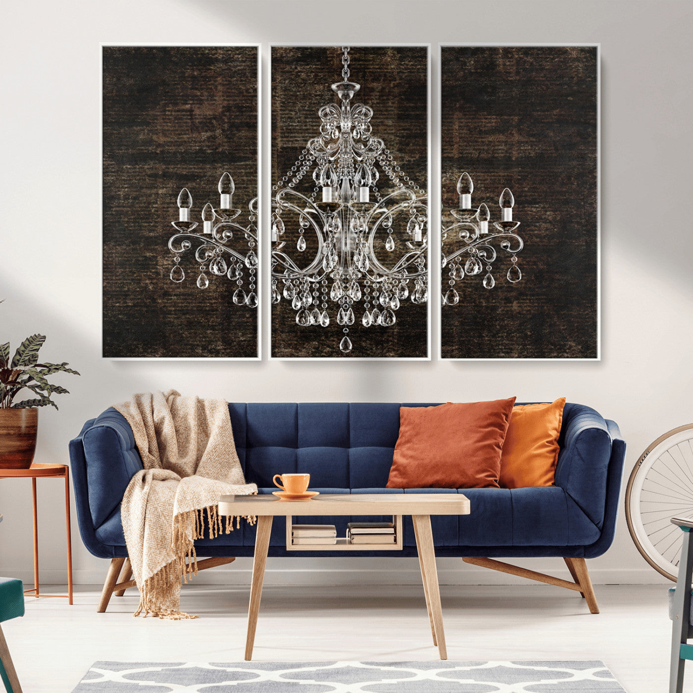 69434-MGV-CV-36X24-Rustic Chandelier Canvas Print