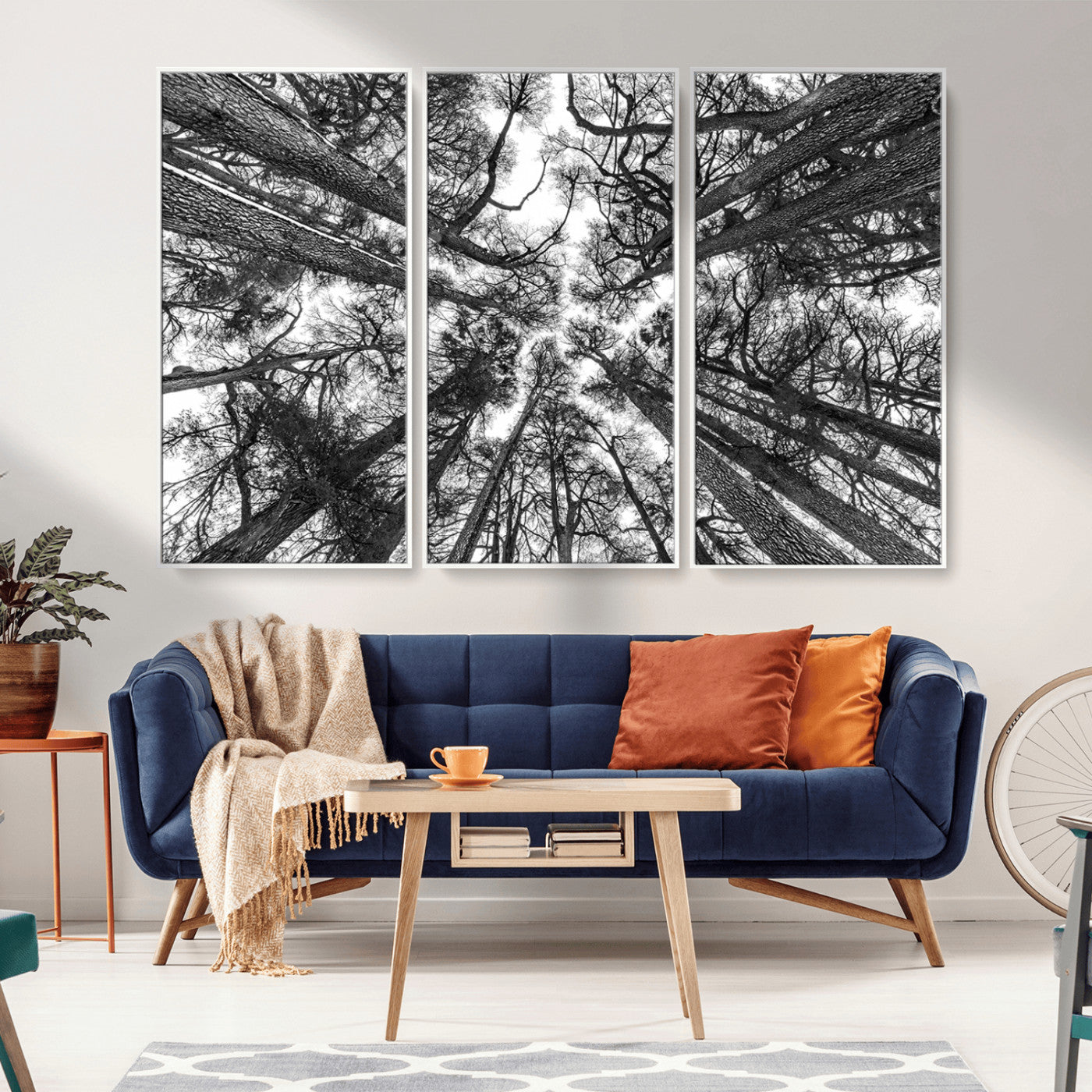 -Trees Contemporary Art Canvas Print