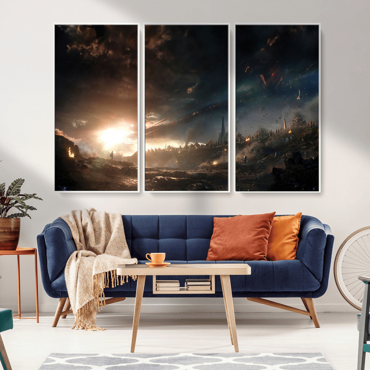 -Avengers Planet Wall Art Canvas Print