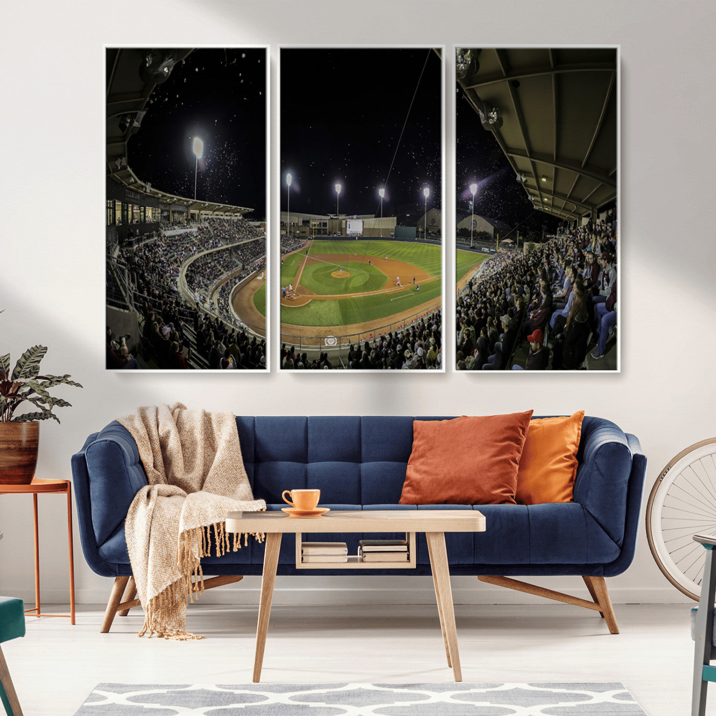 -Olsen Field at Blue Bell Park - Texas A&M Aggies Baseball Stadium Wall Art Canvas Print