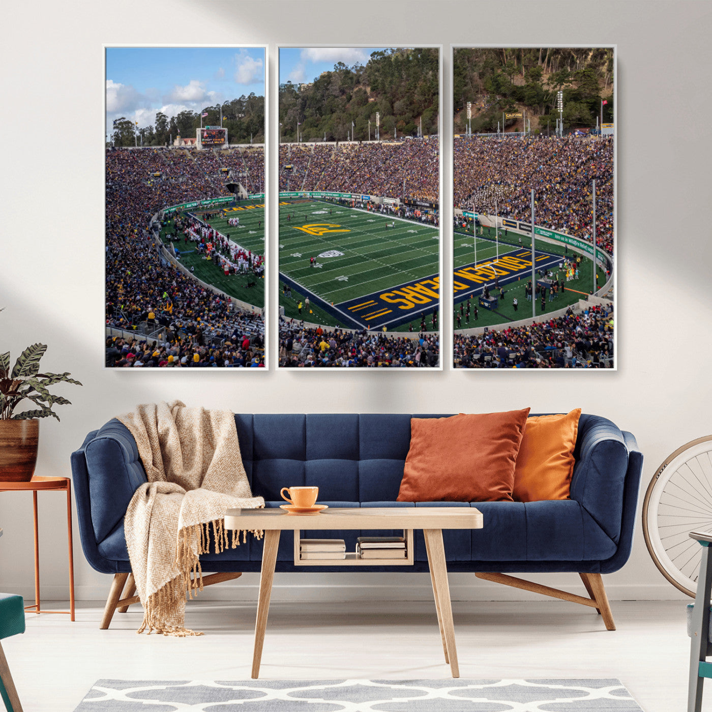 -University of California Golden Bears Football Team Print - Berkeley California Memorial Stadium Art