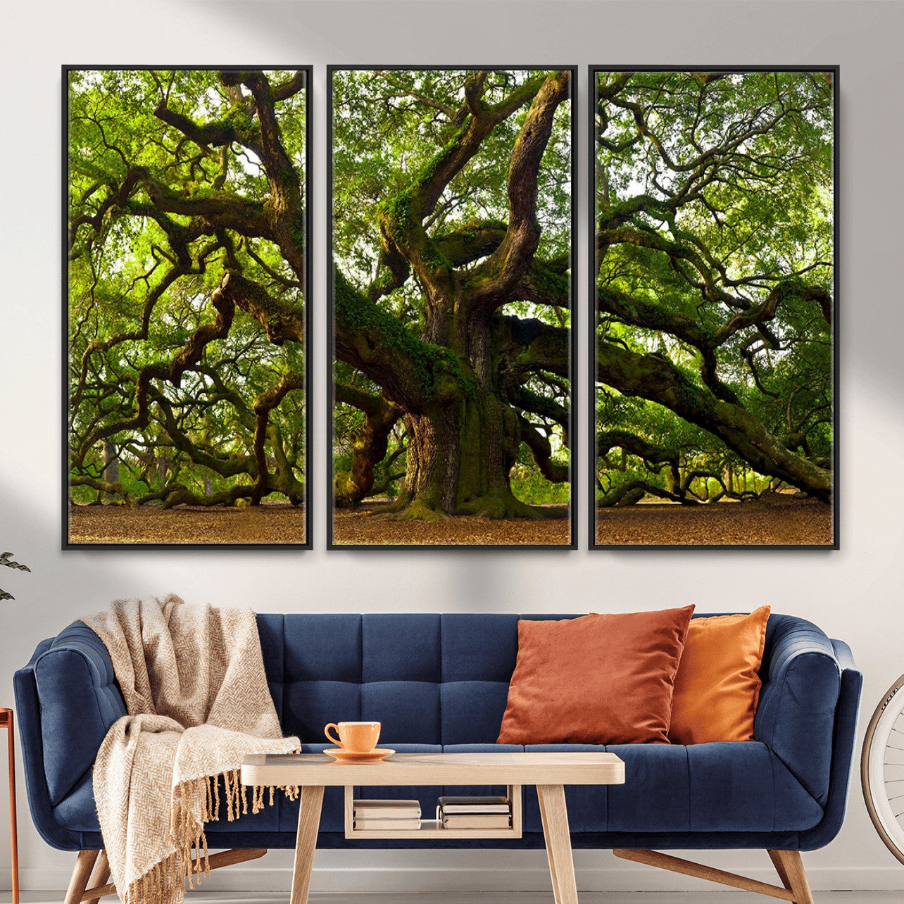 29407-MGV-CV-36X24 - Angel Oak Tree Wall Art Canvas Print | Large Forest Tree Nature Photography Print on Canvas