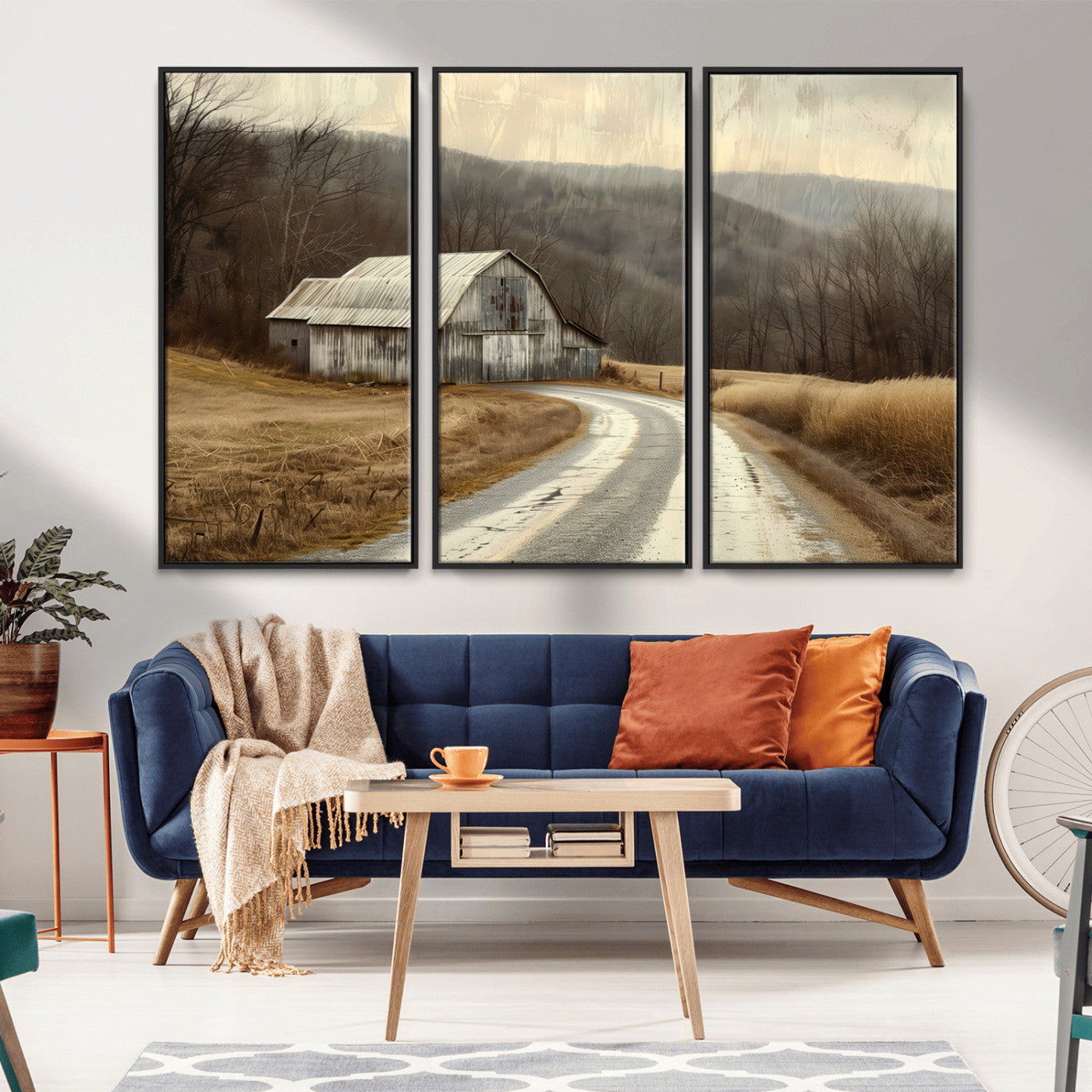 10376-MGV-CV-36X24-Vintage Barn for Farmhouse Wall Decor Canvas Print
